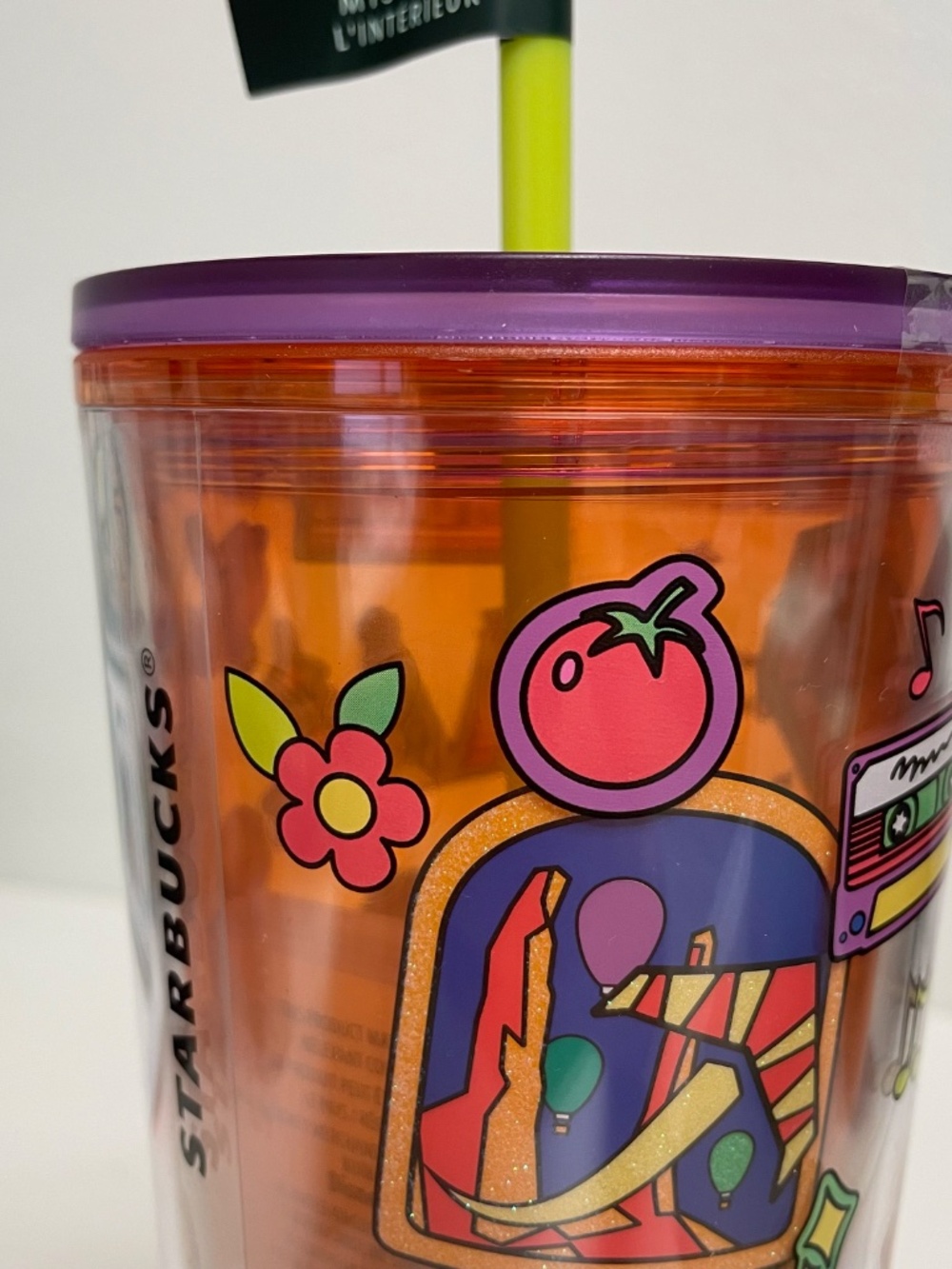 2025 Disney Starbucks EPCOT 24oz Tumbler WITH 2 MYSTERY PINS - NEW - Picture 3 of 3
